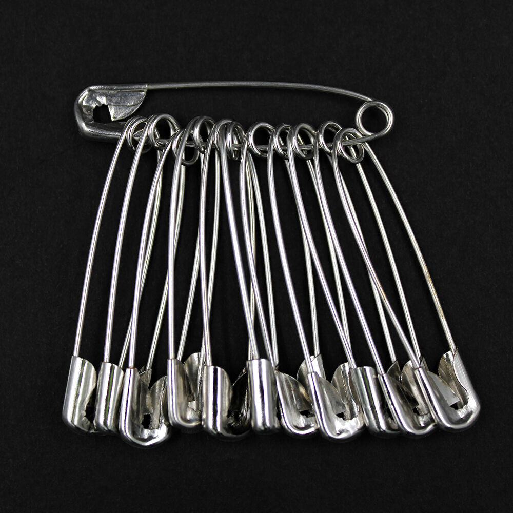 Safety Pins 36pc Silver