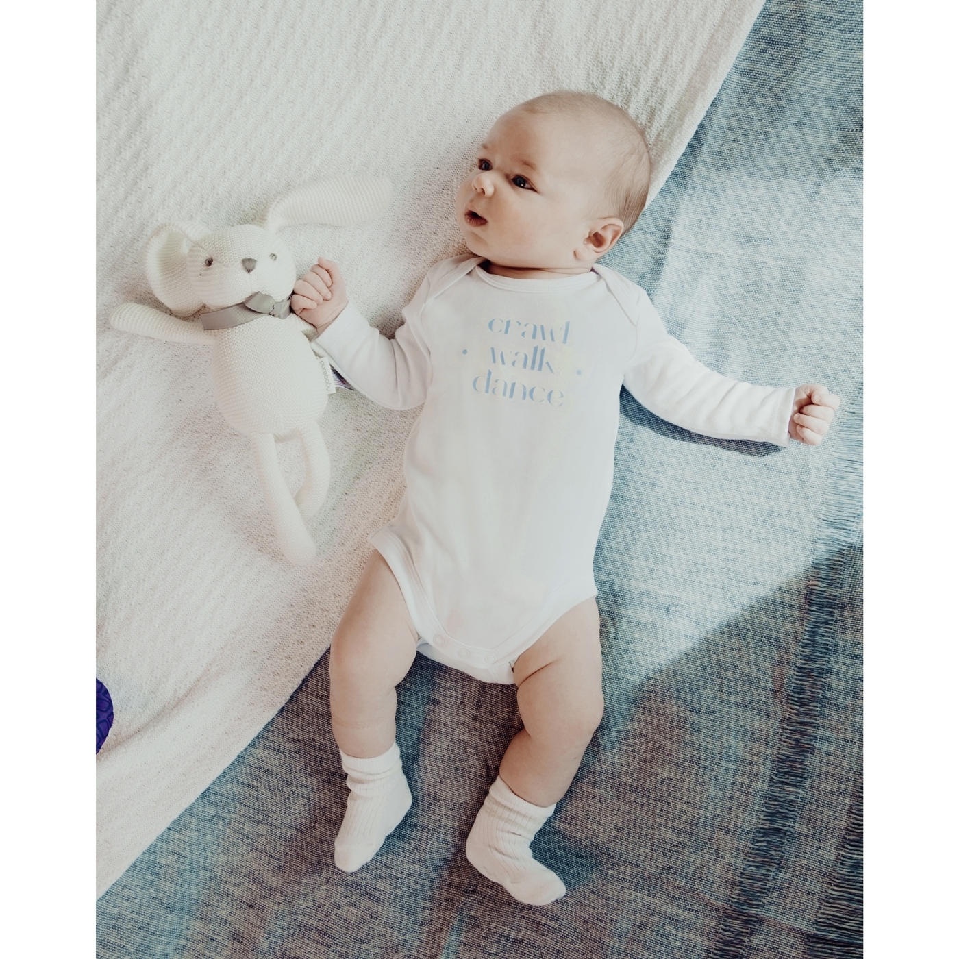 Energetiks Long Sleeve Baby Romper 2-Pack White