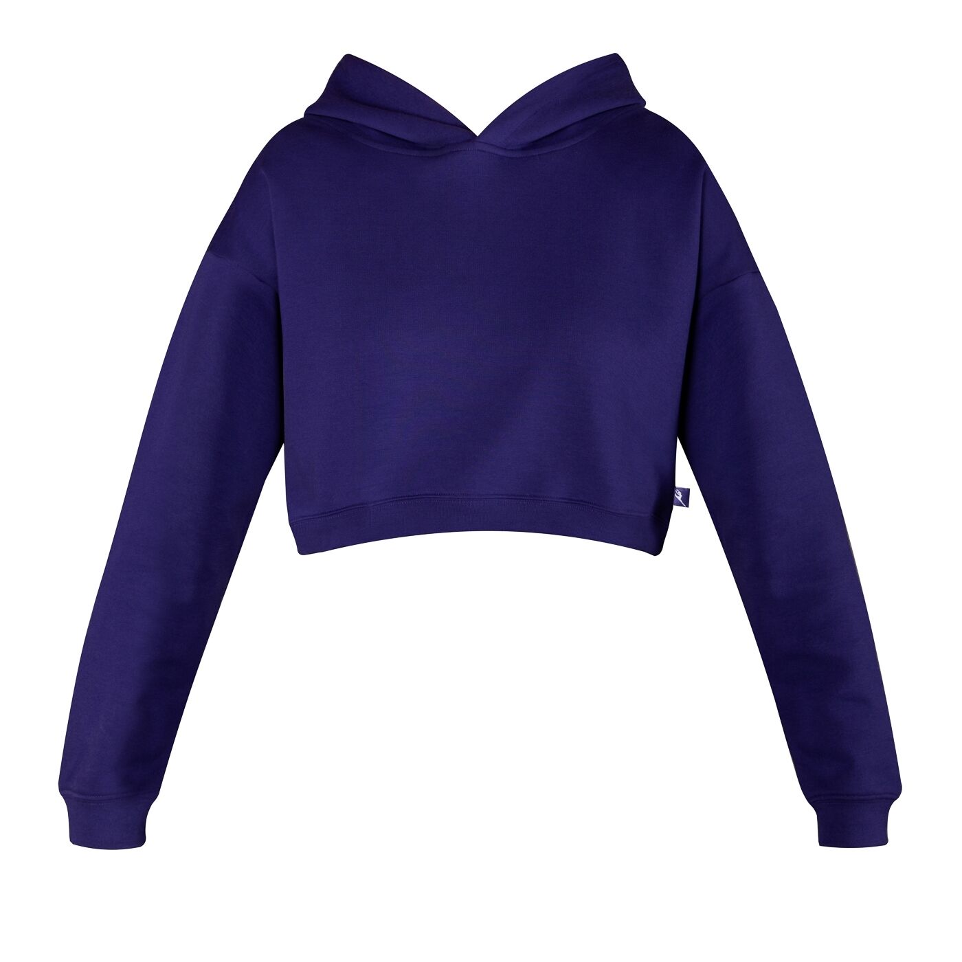 Purple crop top hoodie best sale