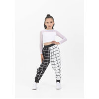 Studio 7 Geo Print Harem Pants Child X- Large; White