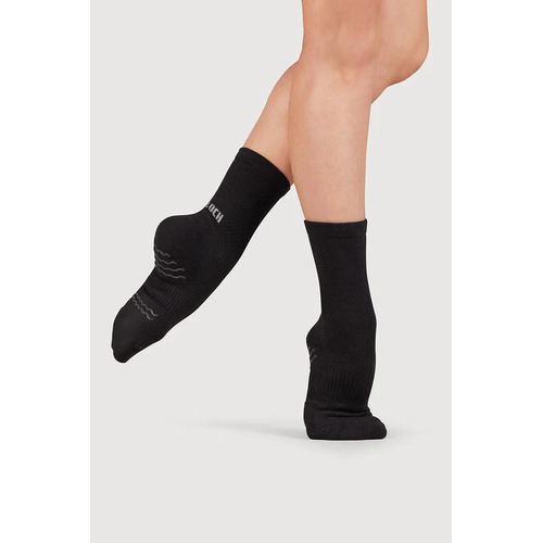 Bloch Blochsox Crew Sock Adult Large; Black