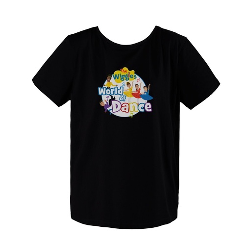 Energetiks The Wiggles World of Dance T-Shirt; Adult Large; Black 