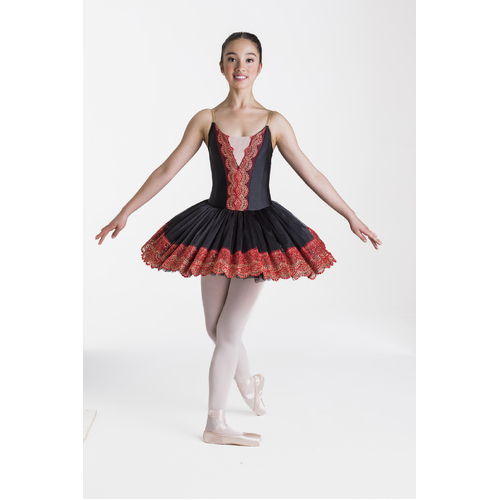 Studio 7 Royal Tutu Adult Small; Black/Red