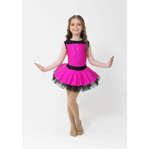 Studio 7 Trixie Dress Child Large; Hot Pink