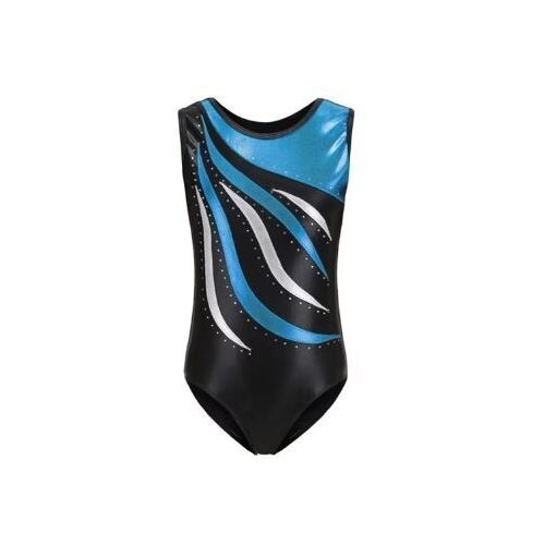 Flame Gymnastics Leotard Child 10; Blue