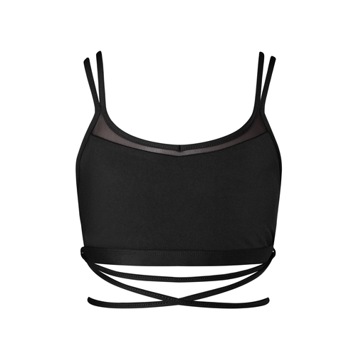 Energetiks Roxy Mesh Crop Top Child Large; Black