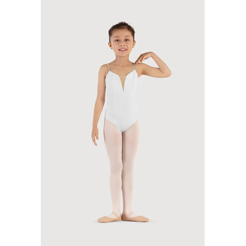 Bloch Overture Opera Girls Camisole Leotard Child Large; White