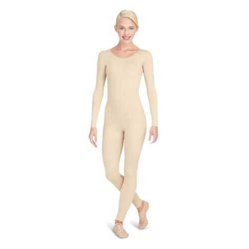 Capezio Long Sleeve Unitard Adult Large; Nude